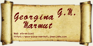 Georgina Marmut vizit kartica